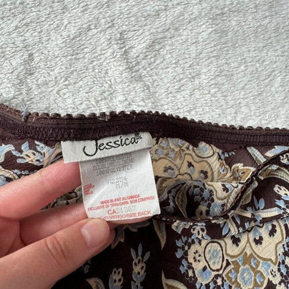 Vintage Patterned Sheer Skirt - Picture 3 of 3